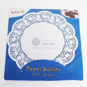 Fancy design hot selling 12pcs paper doilies
