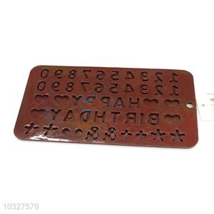Creative Letter & Number Chocolate Mould Silicone Biscuit Mould