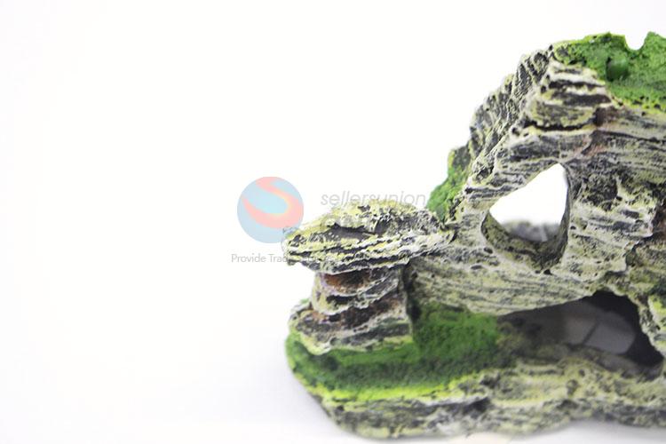 Artificial Stone with Moss Fish Tank Ornament Decoration