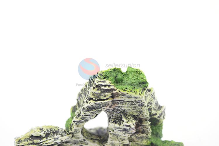 Artificial Stone with Moss Fish Tank Ornament Decoration