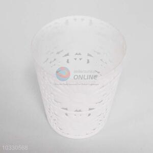 Flower printing white plastic basket for promotional