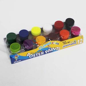Nice Washable 12 Colors Poster Paints for Sale