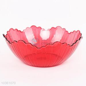 Snacks Fruit Storage Plastic Bowl with Flower Brim