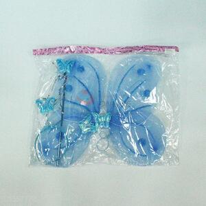 Child Performance Props Butterfly Wings with Hairband and Wand Set