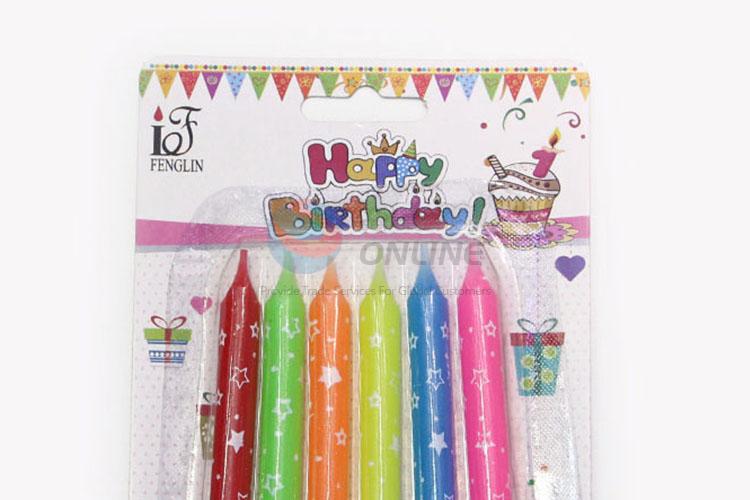 Low Price Color Birthday Candles Cake Candle 6pcs Color Birthday Candles Cake Candle