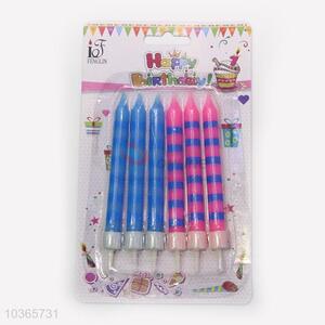 Bottom Price 6pcs Multicolour Flame Birthday Candle