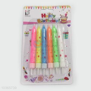 Best Sale 6pcs Color Birthday Candles Cake Candle