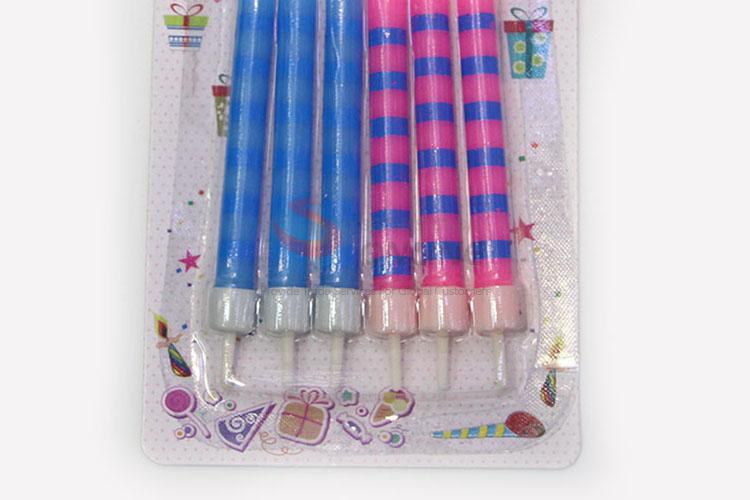 Bottom Price 6pcs Multicolour Flame Birthday Candle