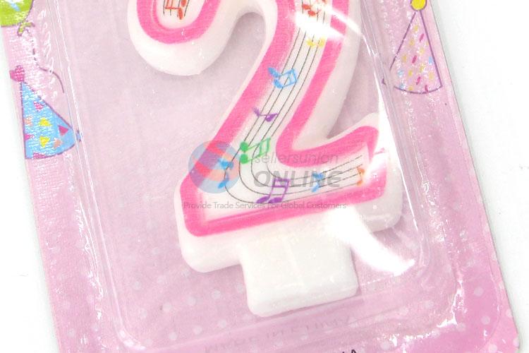 Cheap Price Numeral Candles/Number 2 Birthday Candle for Sale