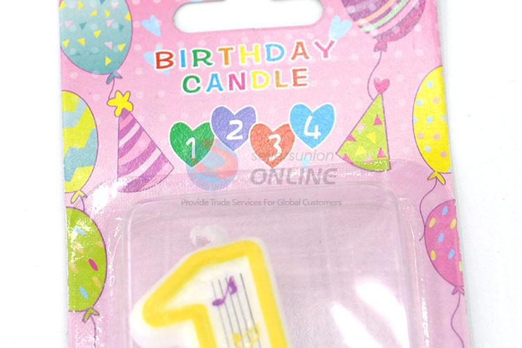 Factory Wholesale Numeral Candles/Number 1 Birthday Candle for Sale