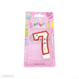 Factory Direct Numeral Candles/Number 7 Birthday Candle for Sale