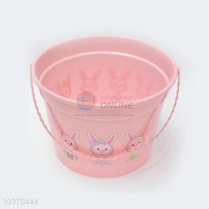 Hot sale hight quality cute rabbit printing easter buckets