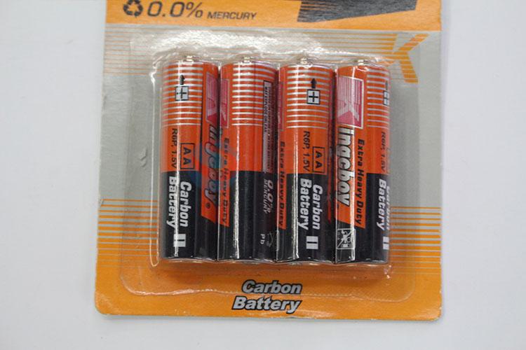 Popular promotional green dry AA carbon battery