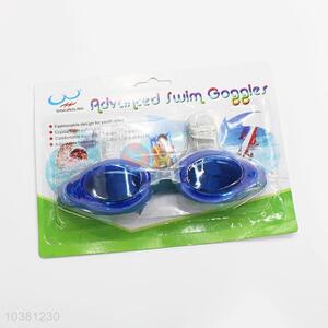 Low price blue swimming goggle