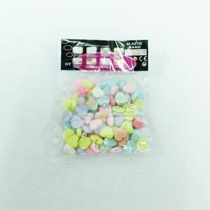 Heart design plastic beads_20g