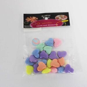 Diy plastic heart bead for children educational toys