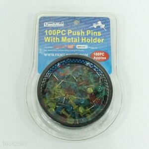 China factory price 100pcs transparent push pins