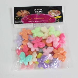 Colorful butterfly shape plastic beads