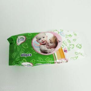 Good quality cotton baby wet tissue,9*21cm