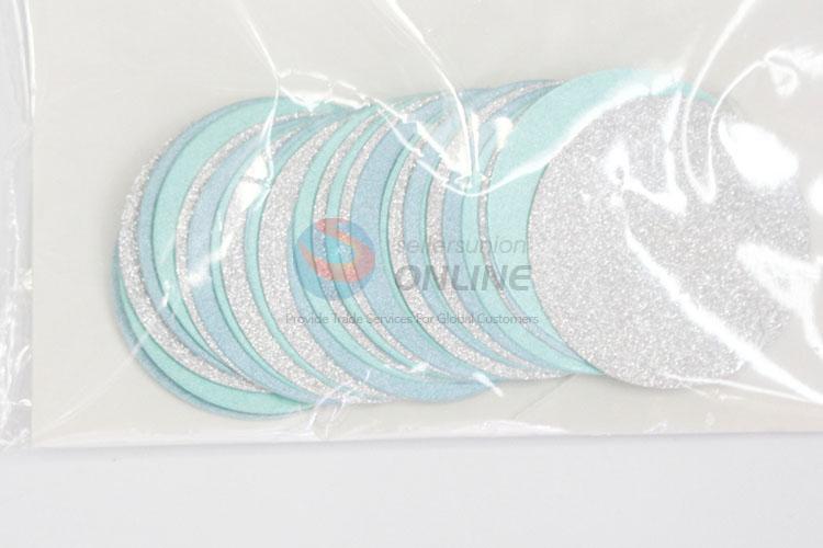 New Blue Glitter Round Party Decoration