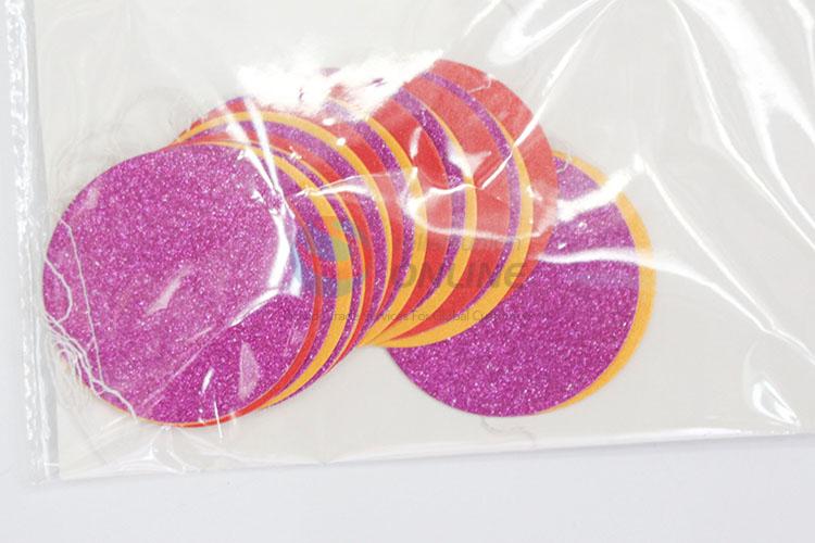 New Colorful Garland Round Glitter Party Decoration