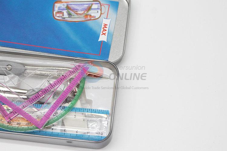 High Qualoty Pencil Case Compasses Ruler Pencil Stationery Set