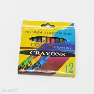 Non Toxic 12 Colors Crayon for Student