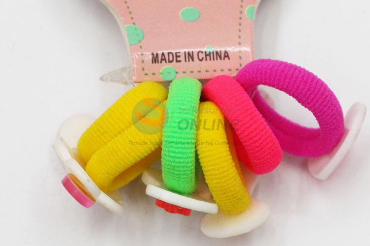 China Supply Colorful Hair Rings Set