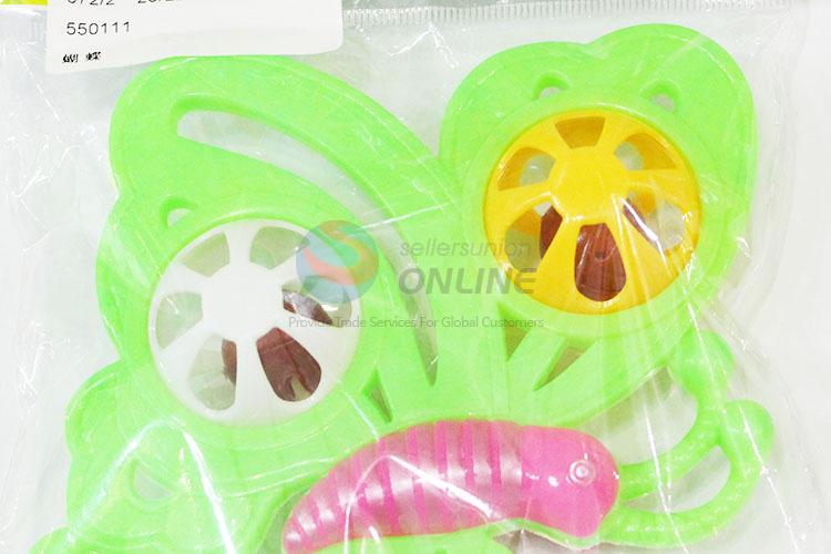 Butterfly Shaped Plastic Baby Rattle Toys for Newborns