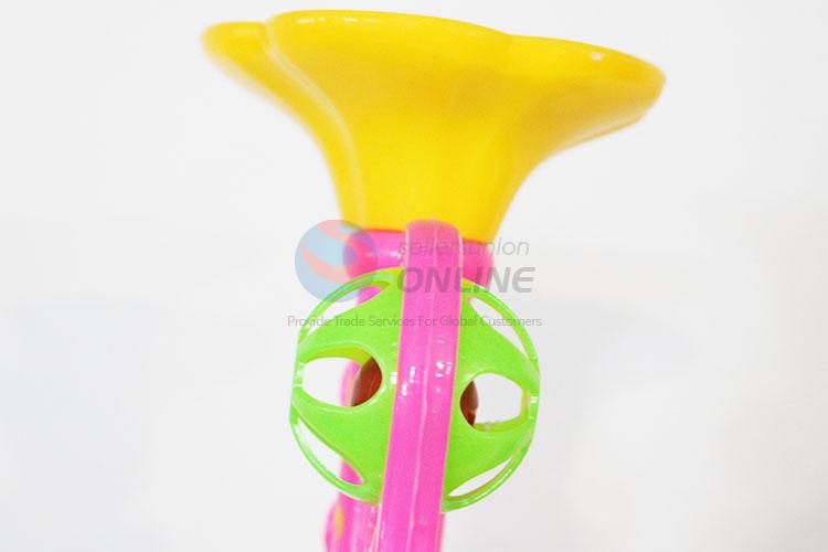 Best Selling Trumpet Shaped Plastic Baby Rattle Toys