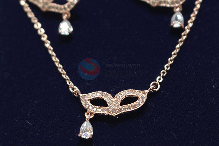 High quality zircon necklace&earrings set