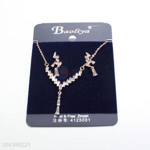 Super quality zircon necklace&earrings set