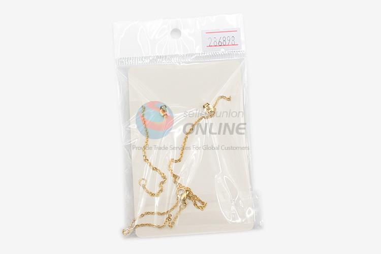 Hot sale custom women stainless steel anchor necklace&earrings set