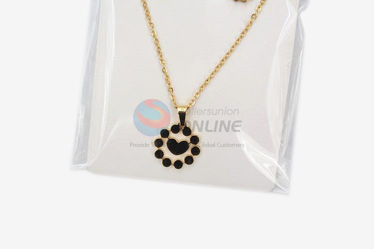 Best selling customized women stainless steel necklace&earrings set