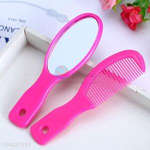 Wholesale promotional custom plastic mirror&comb set