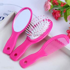 Factory sales cheap plastic mirror&comb set