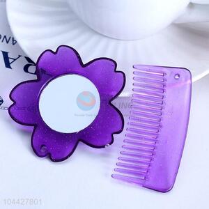 Factory directly sell plastic mirror&comb set