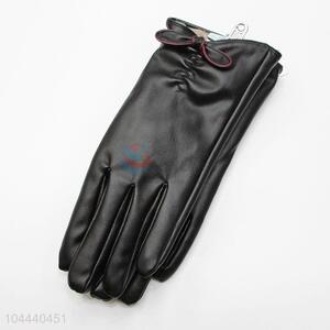 Eco-friendly Winter Women Warm Mitten Fashion PU Gloves