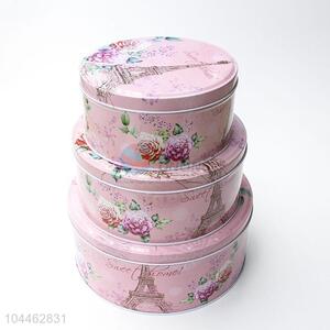 Best Selling Round Tin Boxes Set for Storage