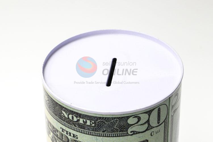 Popular Round Can Money Bank Tin Box for Sale