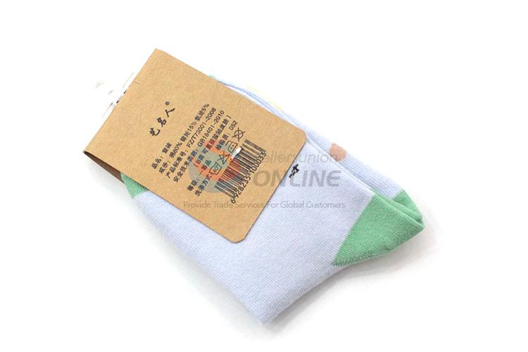 High grade custom printed children cotton socks
