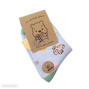 Competitive price hot selling printed children cotton socks