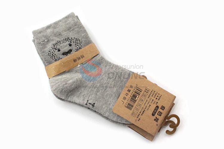 Cheap wholesale high quality printed children cotton socks