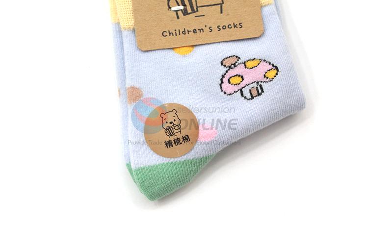 High grade custom printed children cotton socks