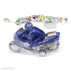 Custom Plastic Inertia Motorcycle With Man Toy Car