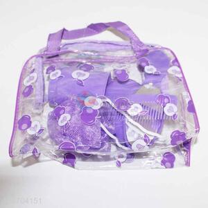 5 Pcs/Set Plastic Wash Kit Travel Bag