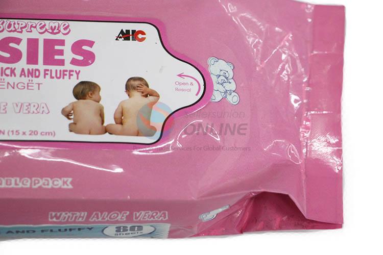 Normal Low Price 80 Pcs Baby Wipes Wet Tissue Cleaning Wipes