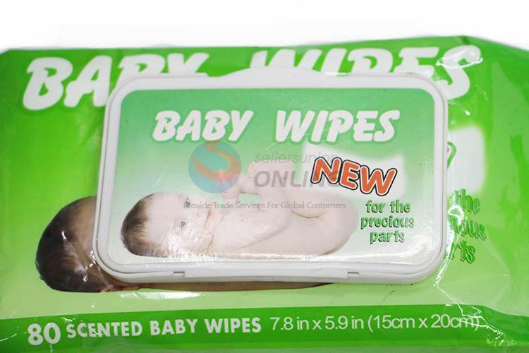 Top Selling 80 Pcs Baby Wipes Wet Tissue with Cover