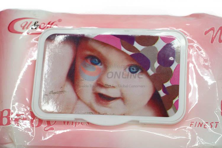 New Arrival 80 Pcs Baby Wipes Wet Tissue with Cover