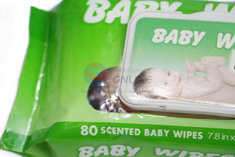 Top Selling 80 Pcs Baby Wipes Wet Tissue with Cover